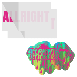 TEXTOS EN VINILO HOLOGRÁFICO