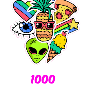 1000 pegatinas personalizadas con tu logo – Vinilo Premium – 5 cm de diámetro - Troqueladas en rollo