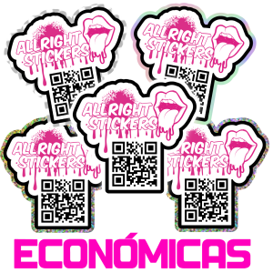 PEGATINAS CÓDIGO QR VINILO ECONOMICO