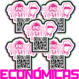 PEGATINAS CÓDIGO QR VINILO ECONOMICO HOLOGRÁFICAS