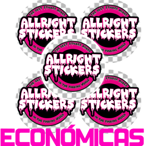 PEGATINAS CIRCULARES VINILO ECONOMICO TRANSPARENTES