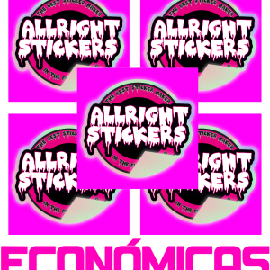 PEGATINAS SEMI-TROQUELADAS VINILO ECONOMICO HOLOGRAFICAS