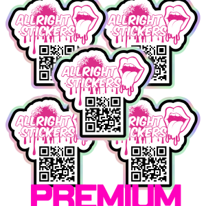 PEGATINAS CÓDIGO QR VINILO PREMIUM HOLOGRÁFICAS