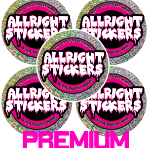 PEGATINAS CIRCULARES VINILO PREMIUM GLITTER