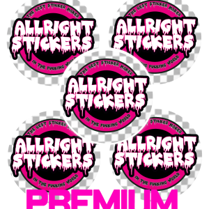 PEGATINAS CIRCULARES VINILO PREMIUM TRANSPARENTES